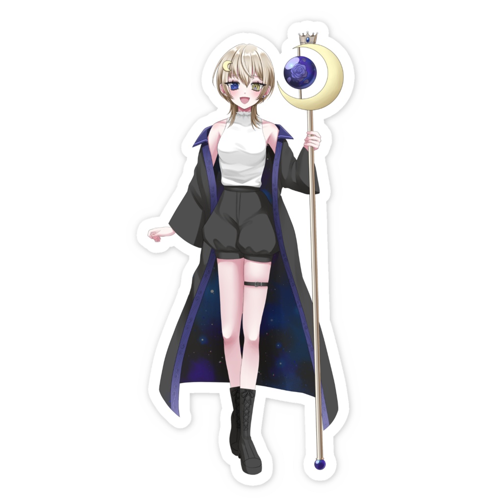 スマホステッカー ~ 幻中月 ~