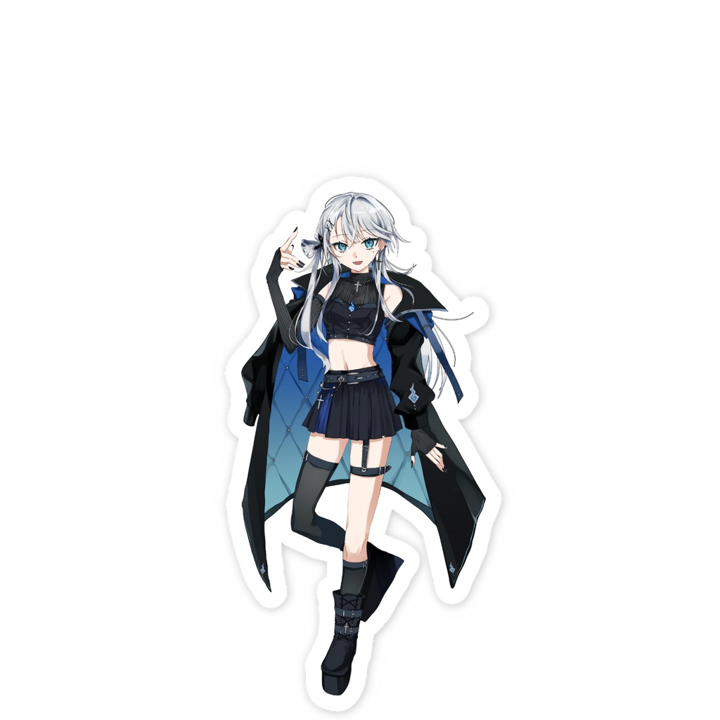 スマホステッカー ~蒼葉しぃれ~