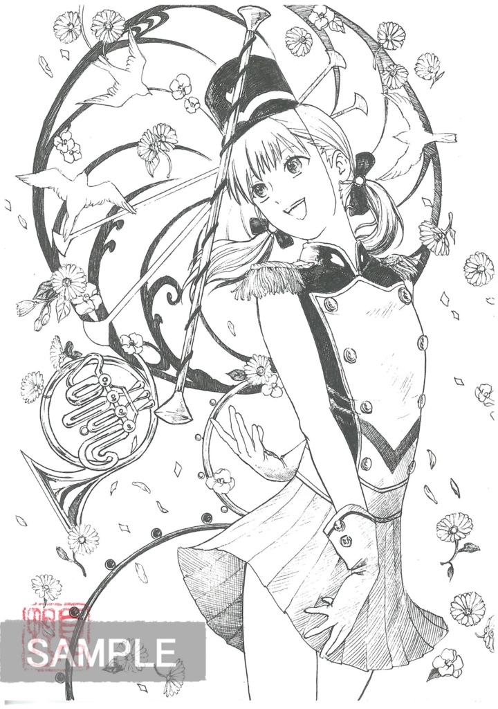 2L原画「バトントワリング」