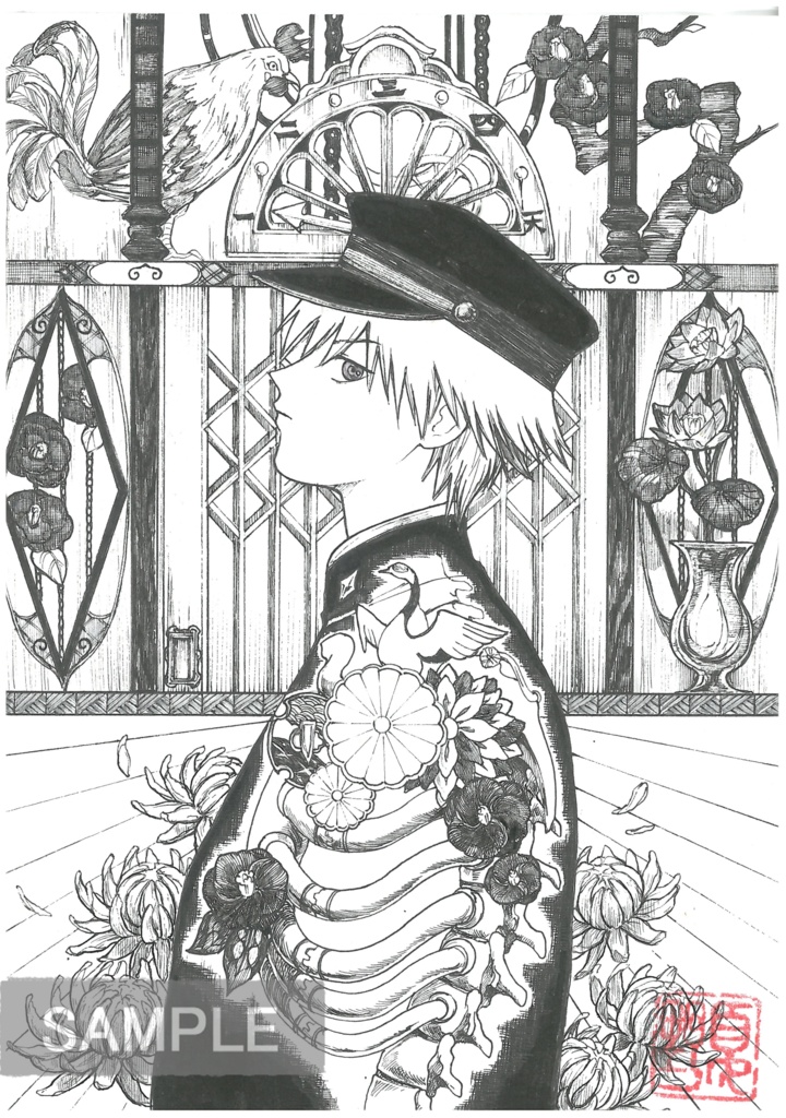 2L原画「男子学生」