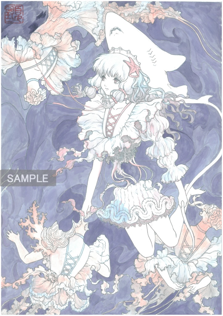 A4原画「くらげ」