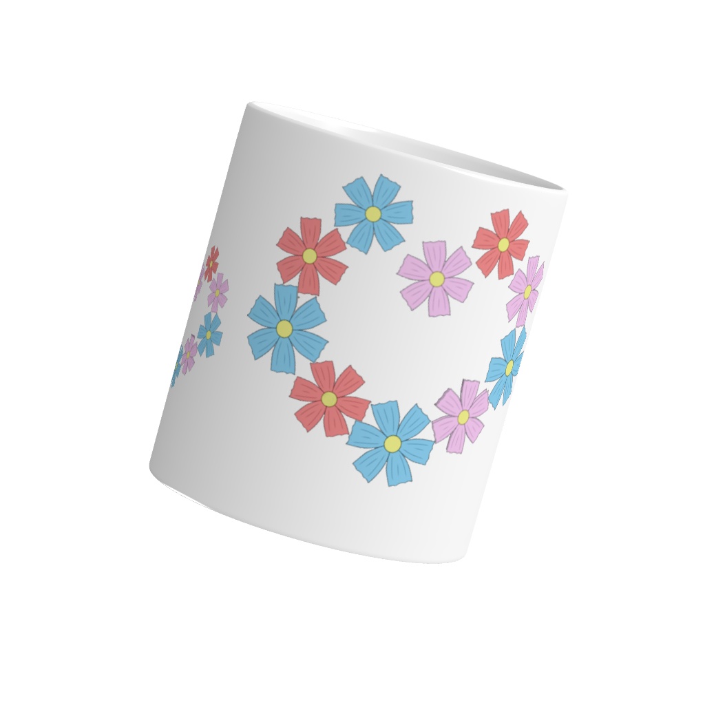 お花のマグカップ
