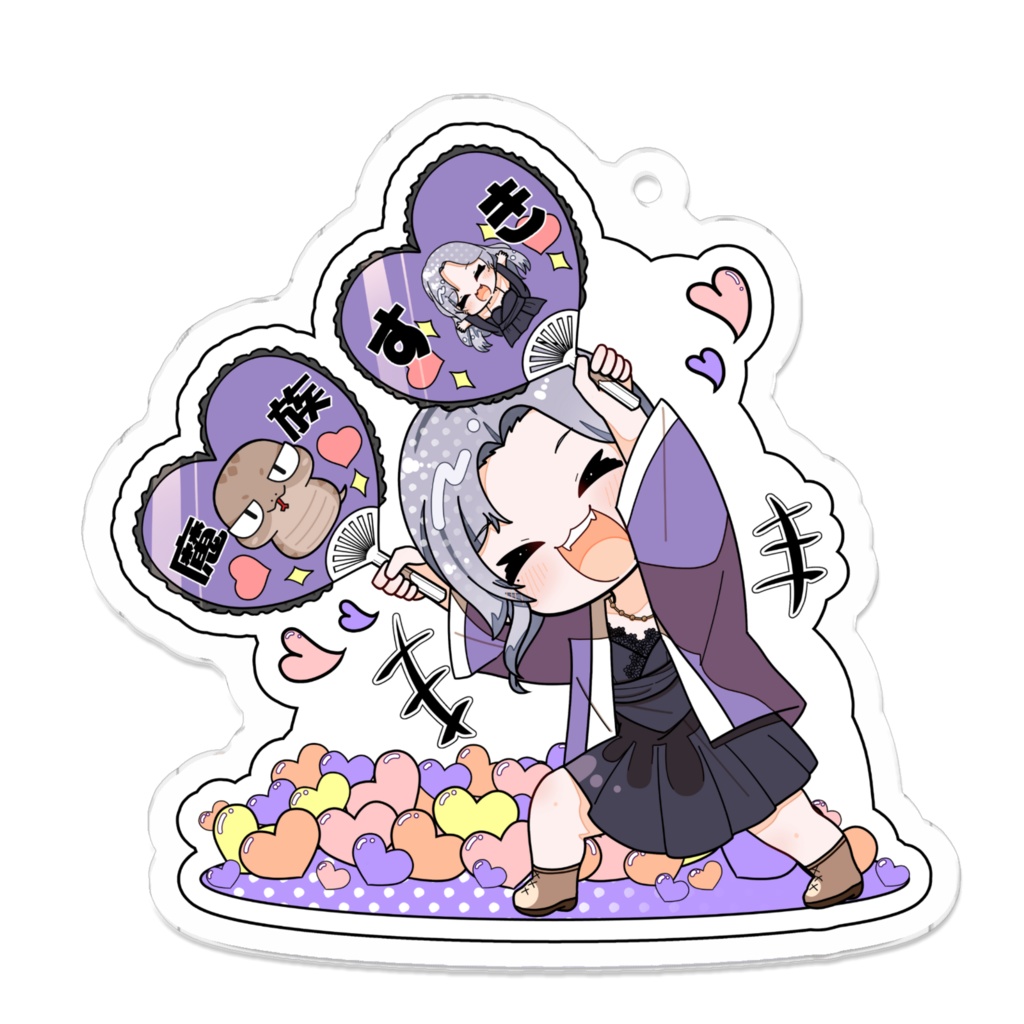 【アクリルキーホルダー】 推し活魔族 7センシ×7センシ