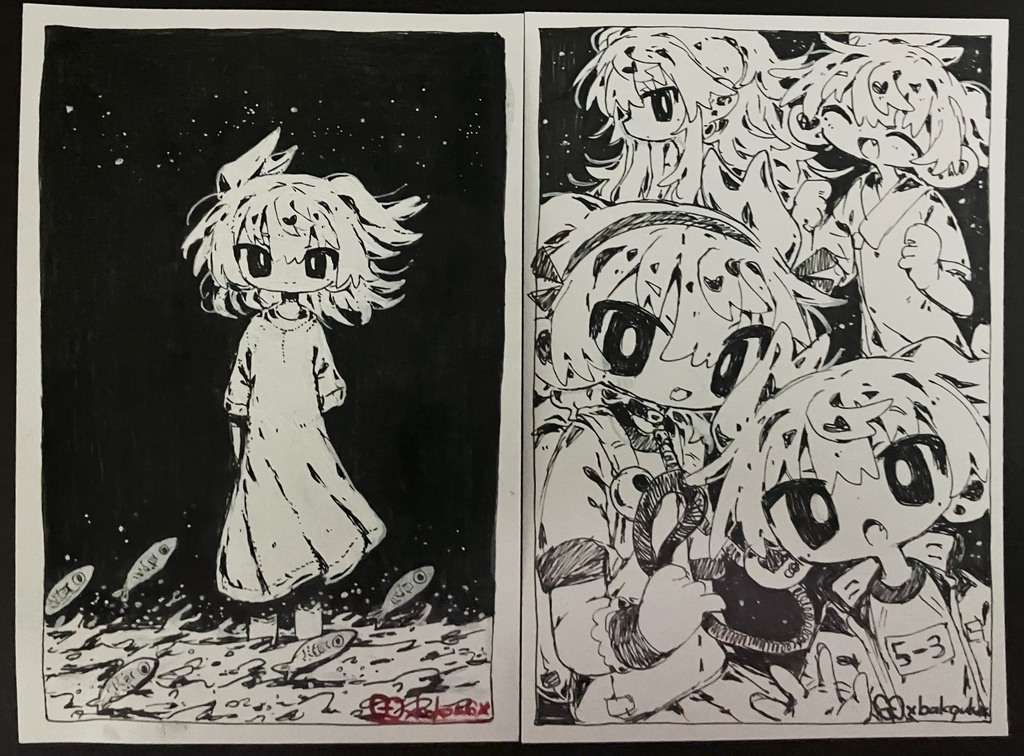 ポストカード原画(2枚セット)