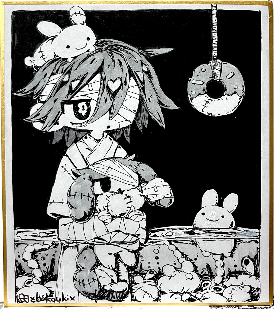 ミニ色紙原画