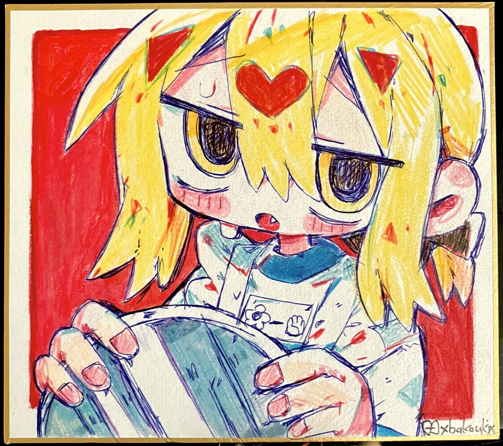 ミニ色紙原画