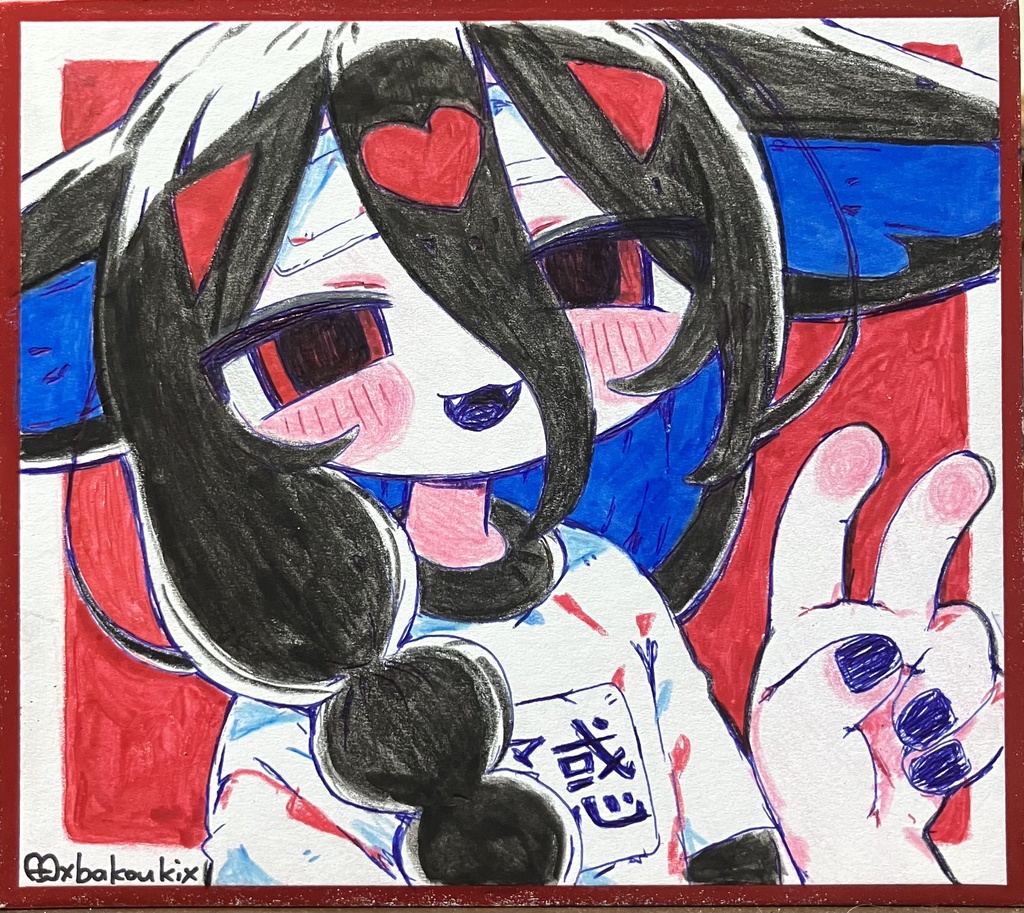 ミニ色紙原画