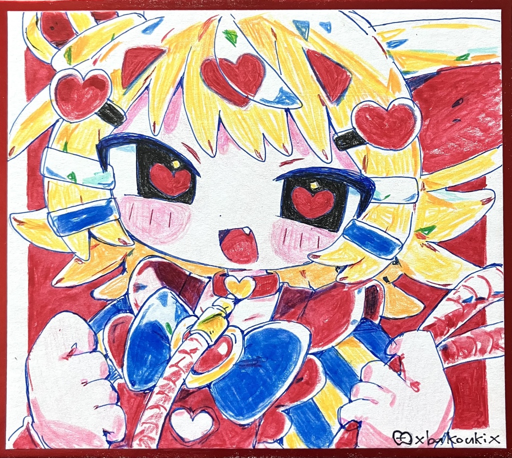 ミニ色紙原画