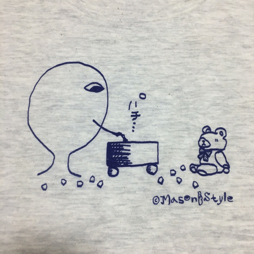 【Tシャツ】にわか将棋T(女性-薄グレー)