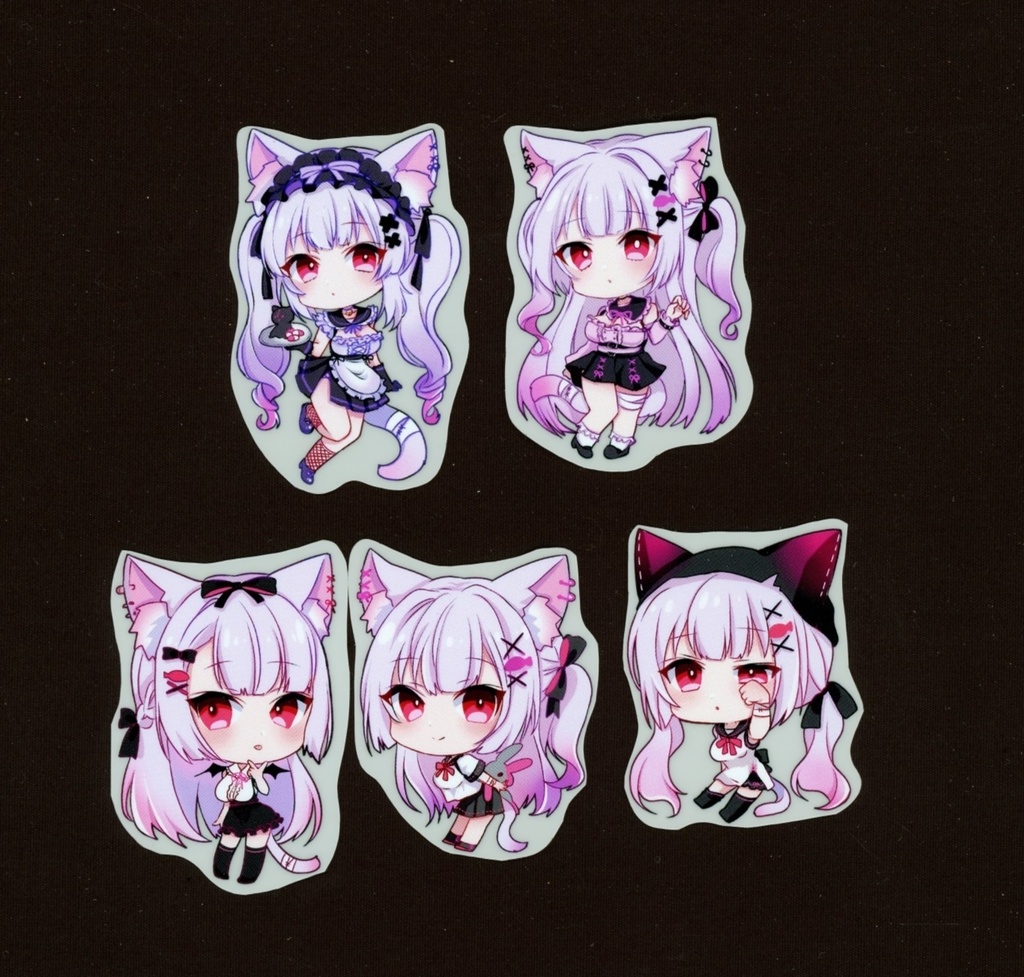 地雷ちゃんクリアシールセット