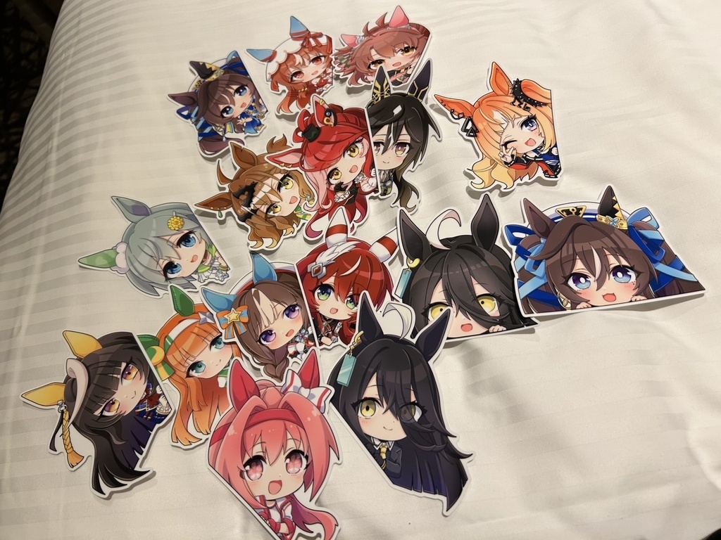 左のぞき見ウマ娘・防水ステッカー