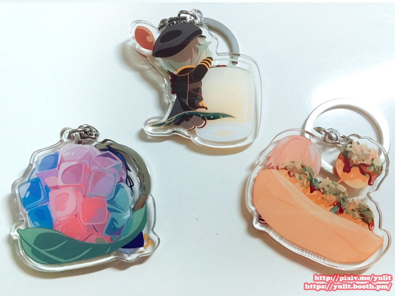刀剣男士&和菓子◆アクリルキーホルダー