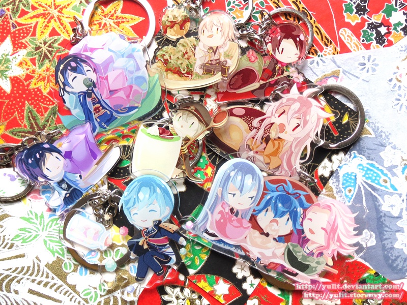 刀剣男士&和菓子◆アクリルキーホルダー