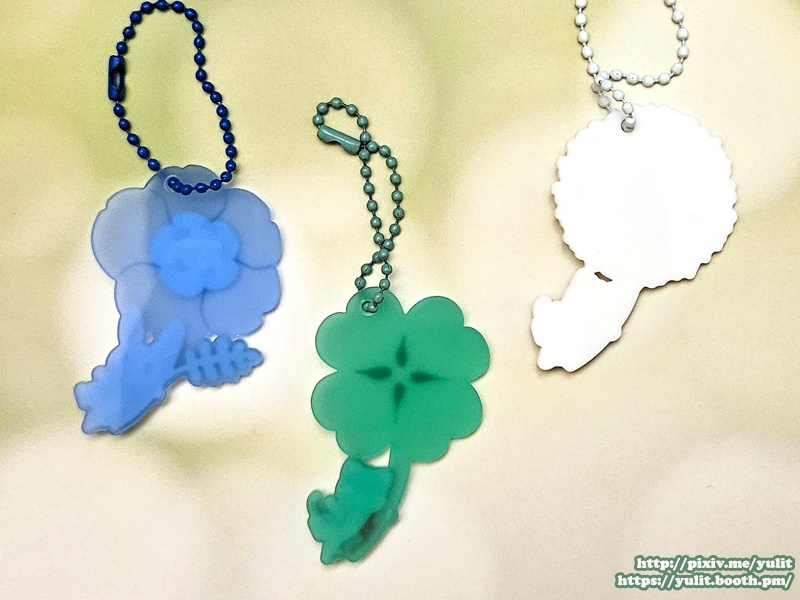 花の妖精たち◆マットアクリルキーホルダー