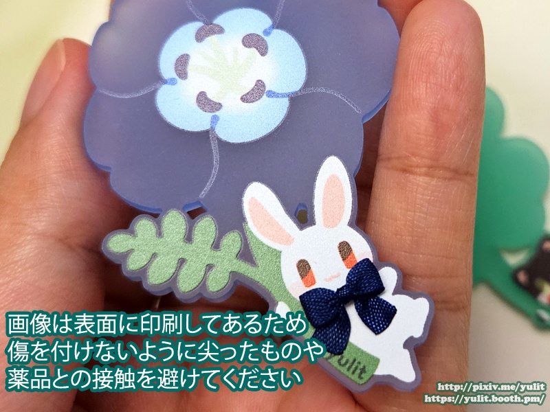 花の妖精たち◆マットアクリルキーホルダー