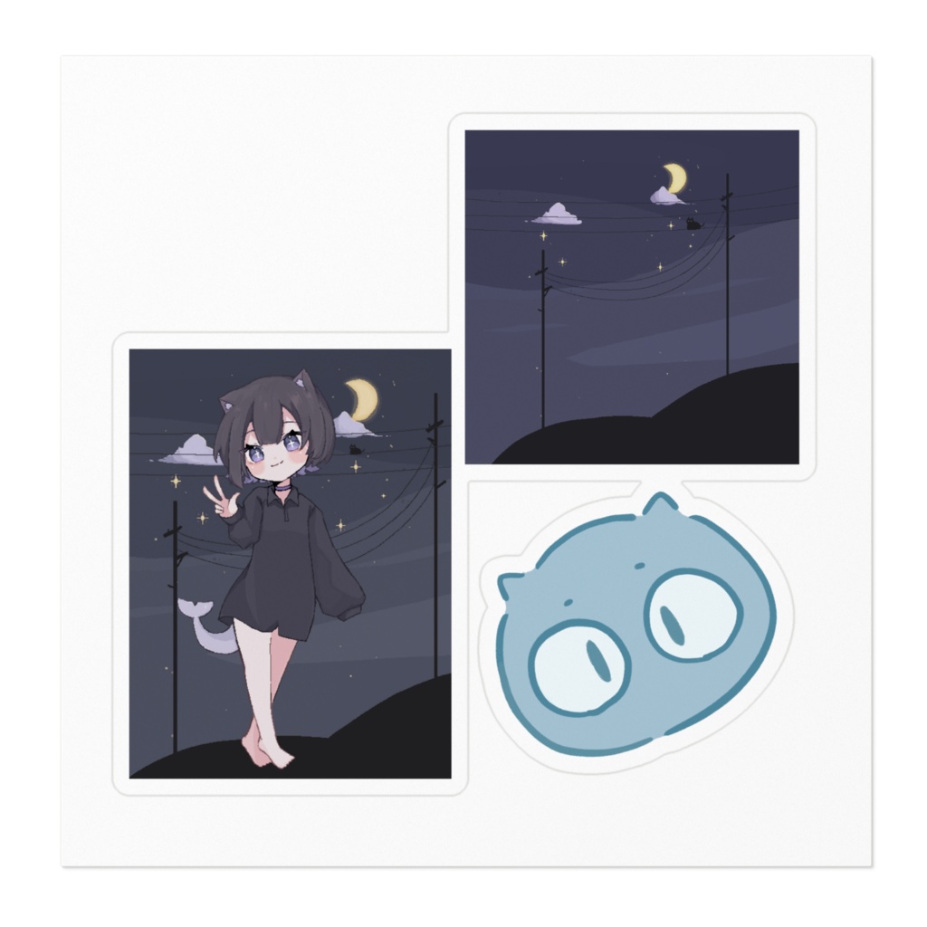 詰め込んだシール