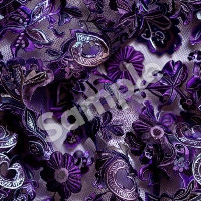 【シームレス】極細ゴシックレース素材集 5色セット（VRChatアバター改変・3Dテクスチャ用）