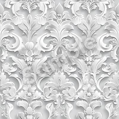 【シームレス】高級ゴシックダマスク柄・生地素材集 5色セット(VRChat・3Dテクスチャ用)