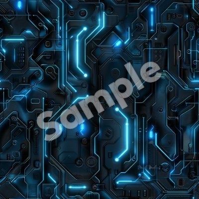 【シームレス】サイバーパンク金属・ハイテク装甲素材集 5種セット（VRChatアバター・武器改変用）