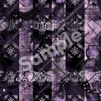 【シームレス】地雷系・量産型 タータンチェック生地素材集 5種セット(可愛い系アバター衣装・改変用)