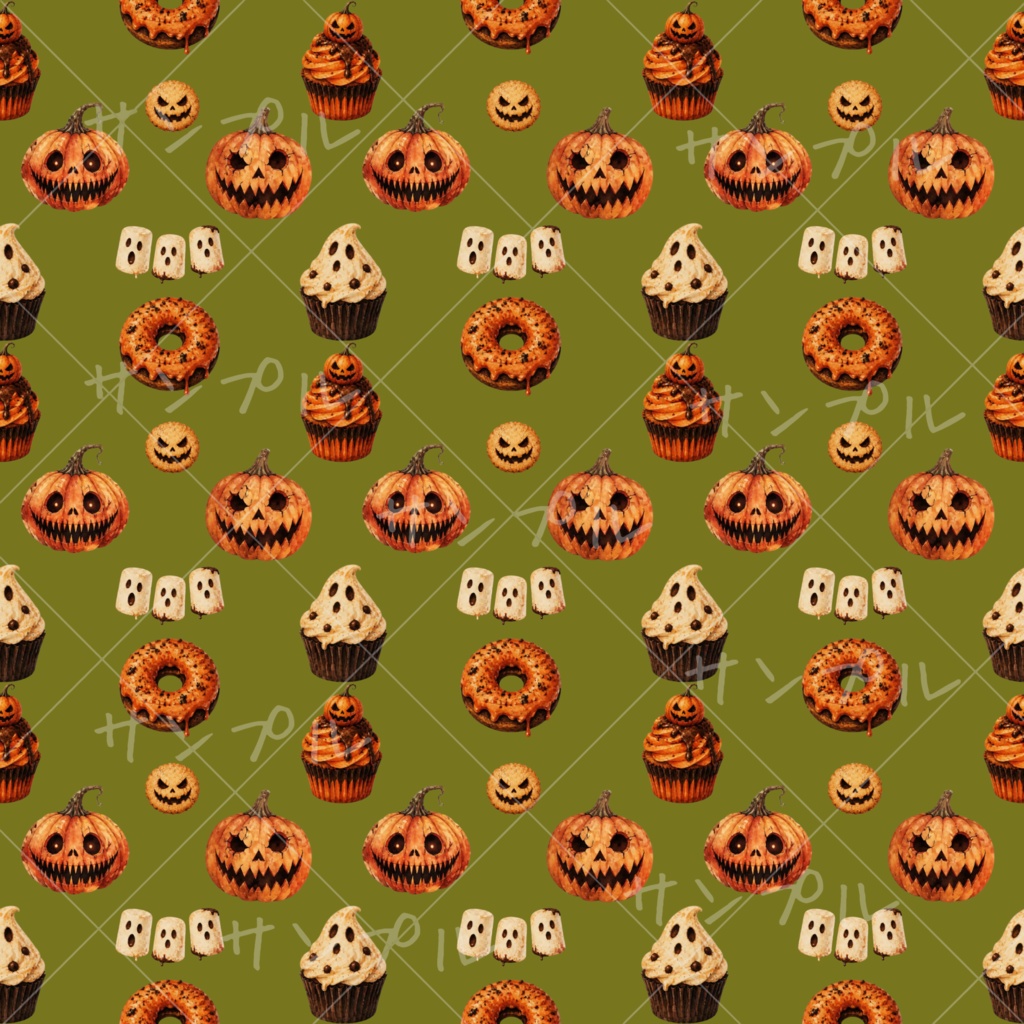 Halloween おやつ デジタルペーパー