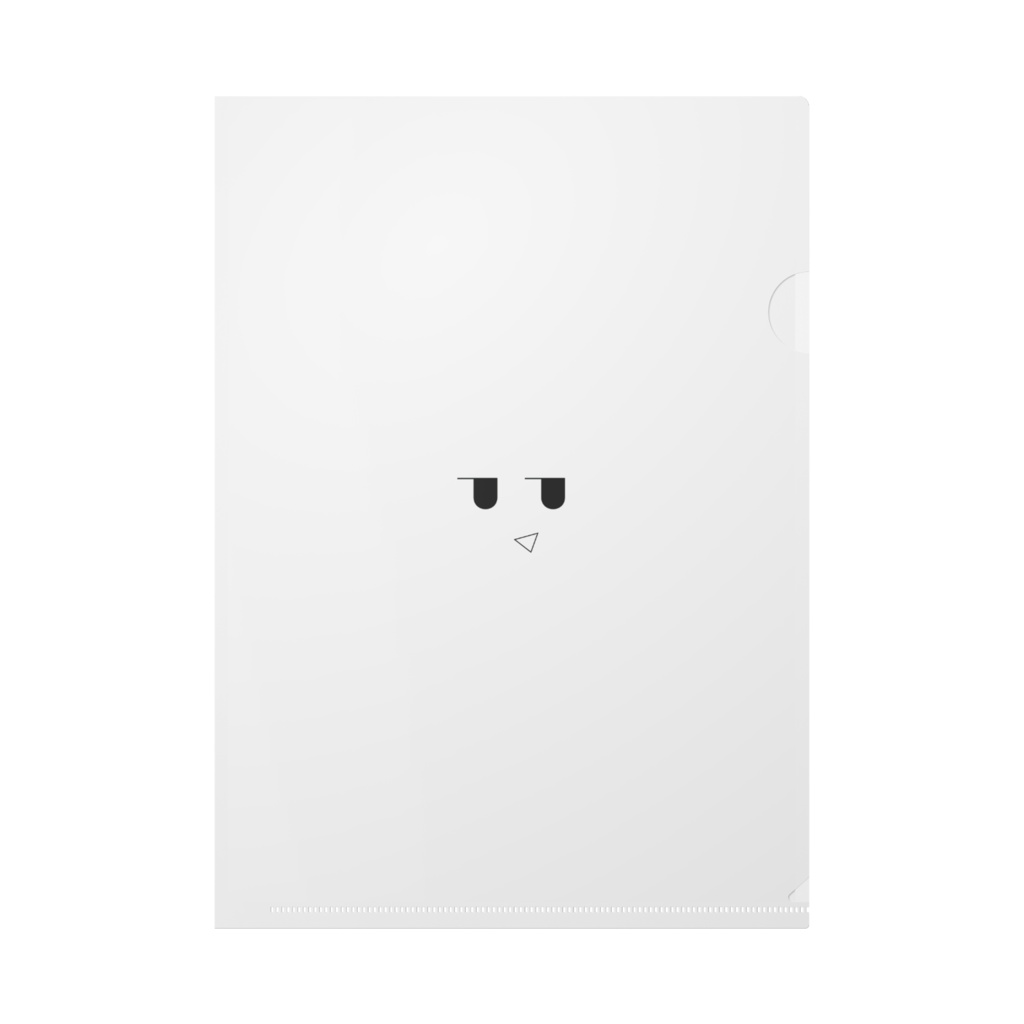 ナメた顔クリアファイル