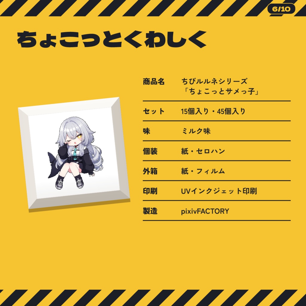 【発売記念価格〜10/17】【VRChat】ちびルルネ チョコレート | ちょこっとサメっ子