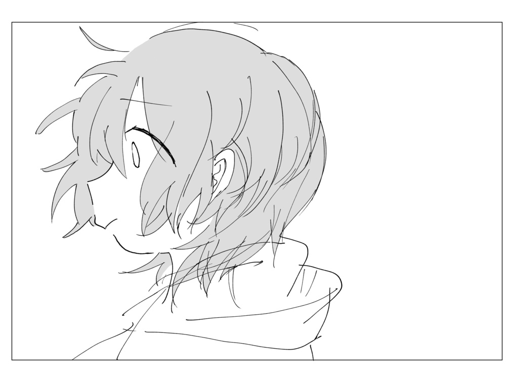 風が強い人のスウェット(ホワイト)