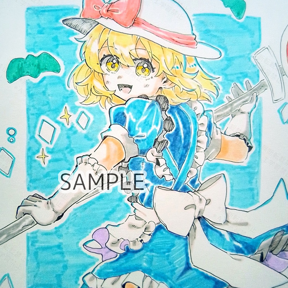 【東方project旧作】手描きイラスト　カナ・アナベラル