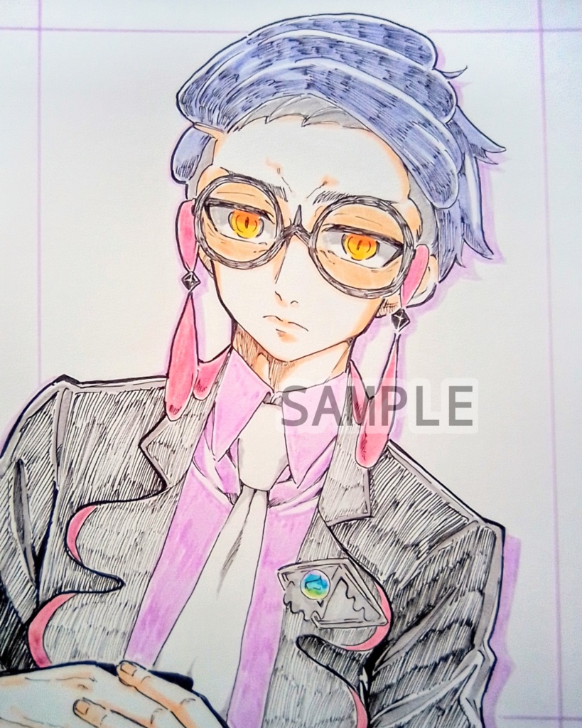 【ポケモン】手描きイラスト カラスバ