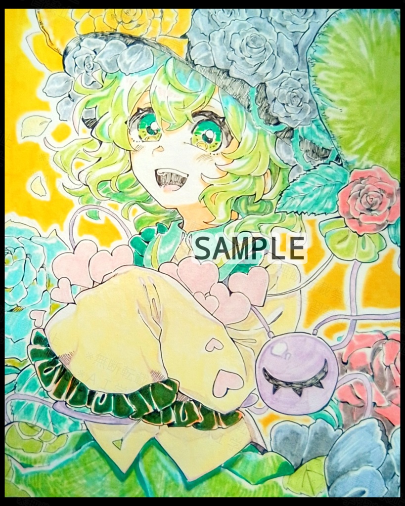 【東方project】手描き色紙 古明地こいし