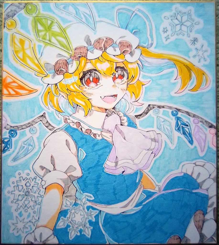 【東方project】手描き色紙 フランドール