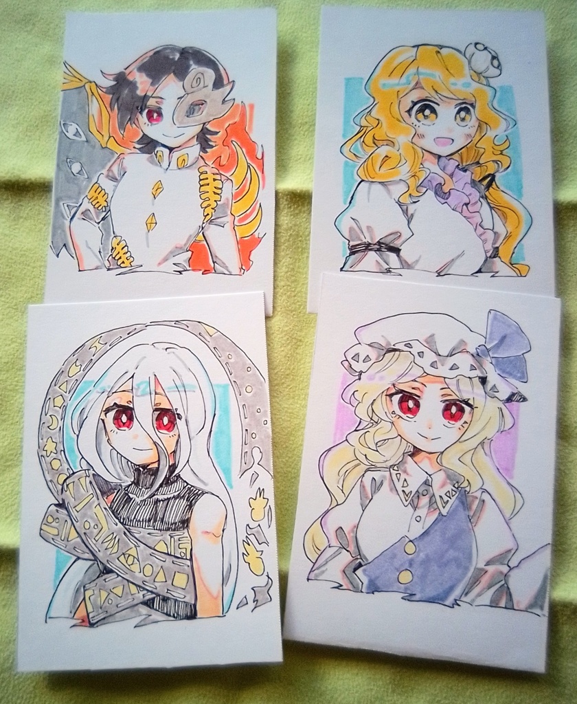 【東方project】手描きイラスト 錦上京セット