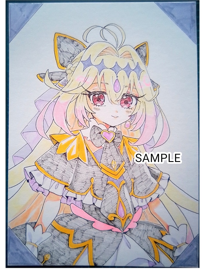 【プリキュア】手描きイラスト キュアアルカナ・シャドウ