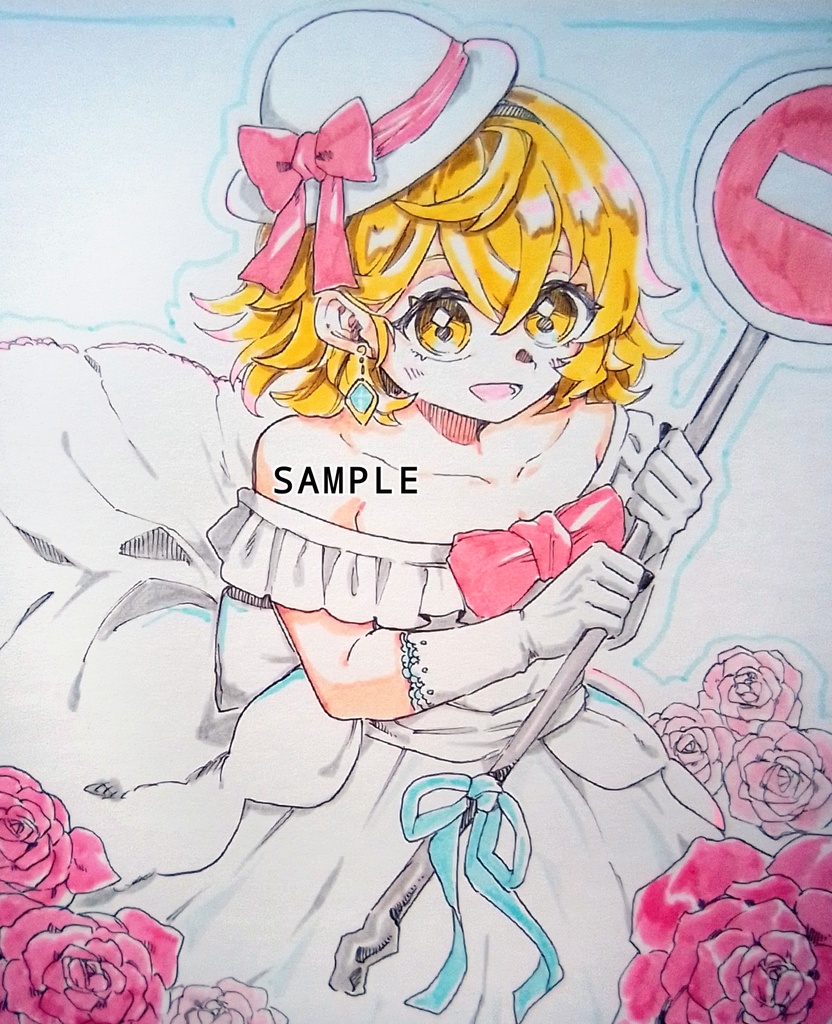 【東方project　旧作】カナ・アナベラル　手描きイラストセット