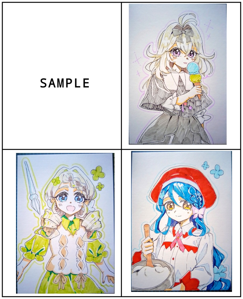 【名探偵プリキュア!】手描きイラスト 3名
