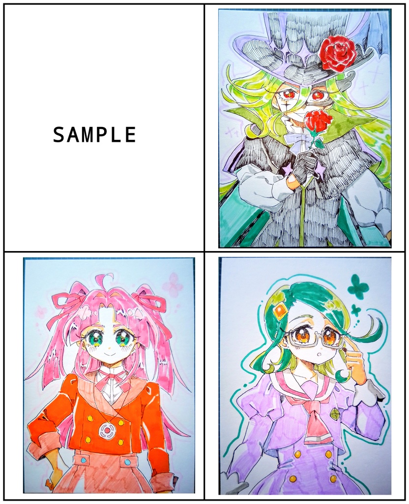 【名探偵プリキュア!】手描きイラスト 3名