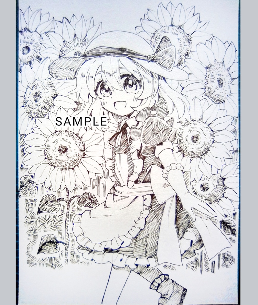 【東方project　旧作】カナ・アナベラル withひまわり 手描きイラスト