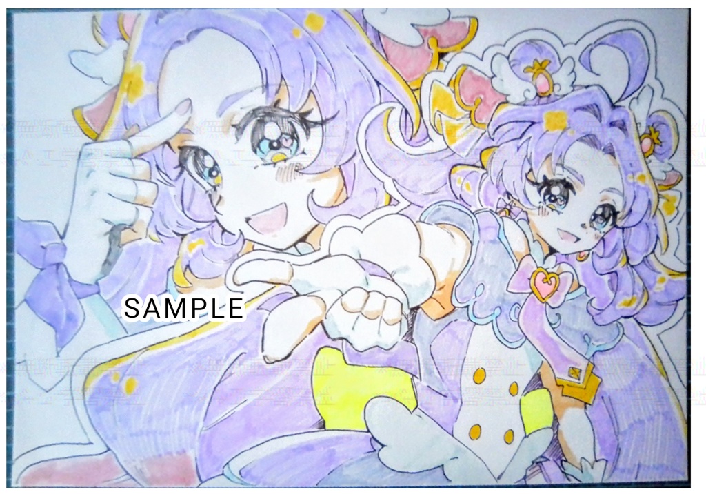 【名探偵プリキュア!】手描きイラスト 3名