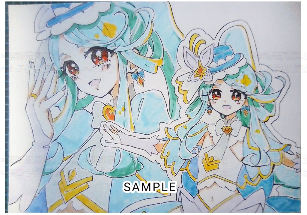 【名探偵プリキュア!】手描きイラスト 3名
