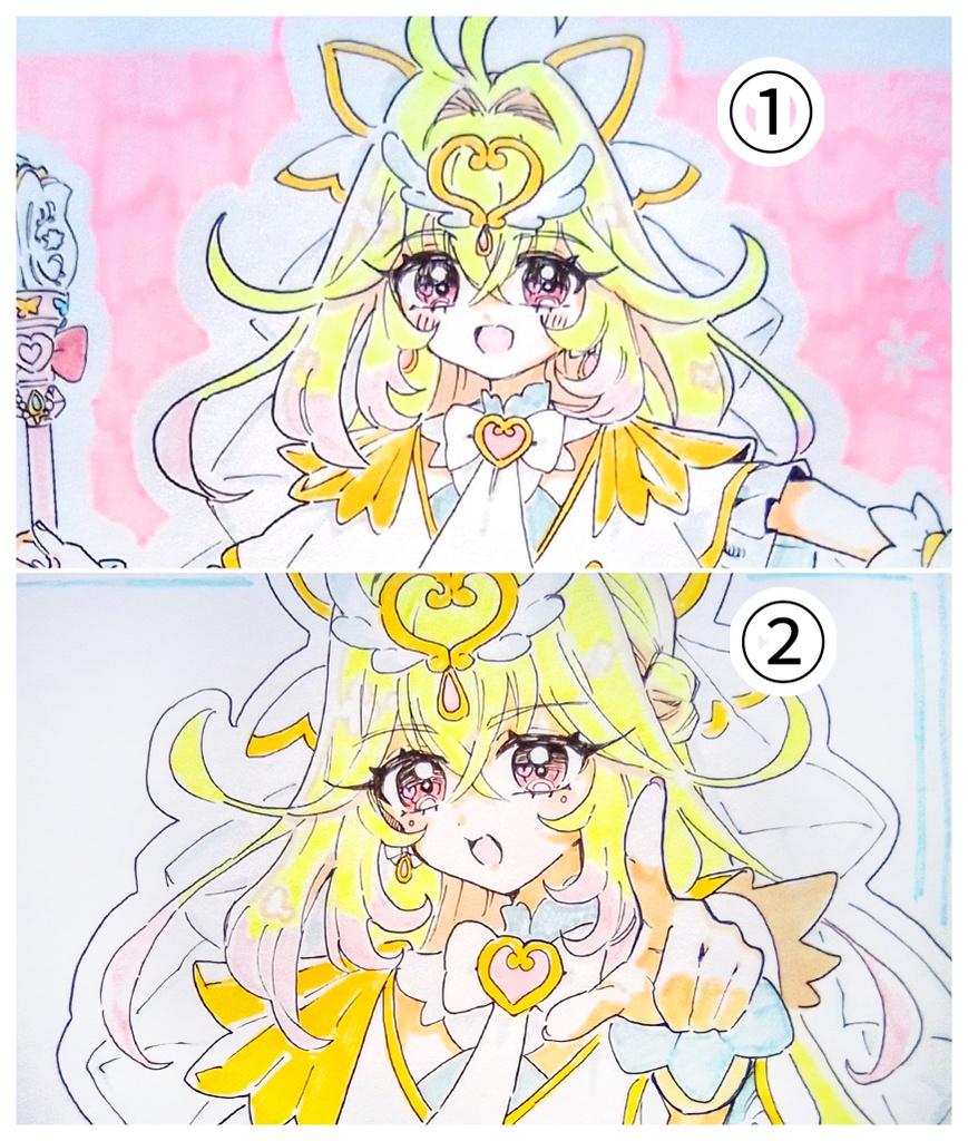 【名探偵プリキュア！】キュアアルカナ　手描きイラスト