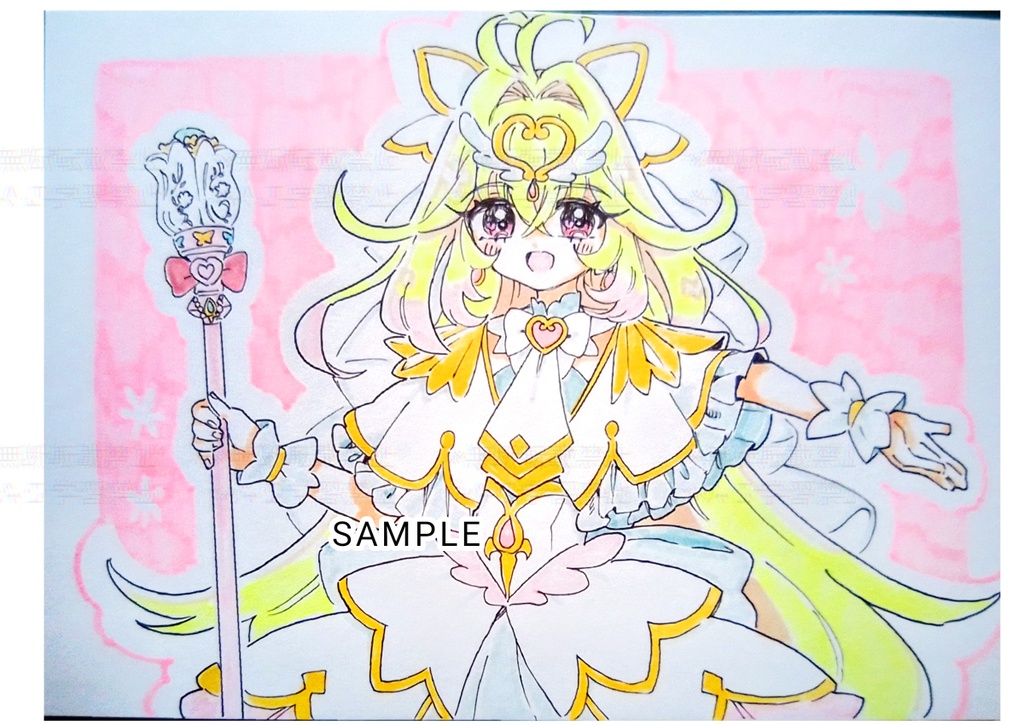【名探偵プリキュア!】キュアアルカナ 手描きイラスト