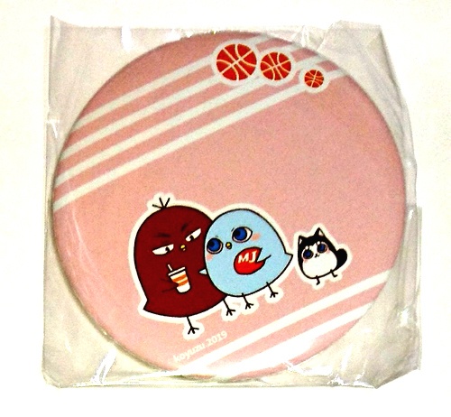 ひよこの缶ミラー(ピンク)