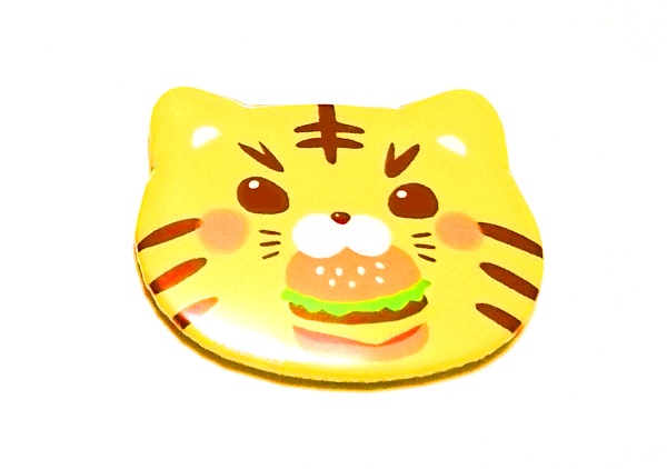 とらみん缶バッチ（黄色）