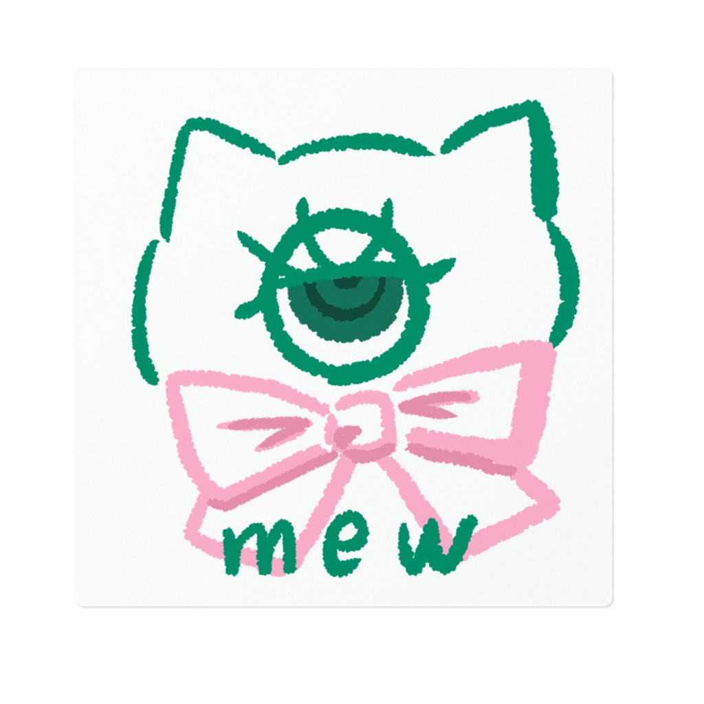 mew にゃんこステッカー