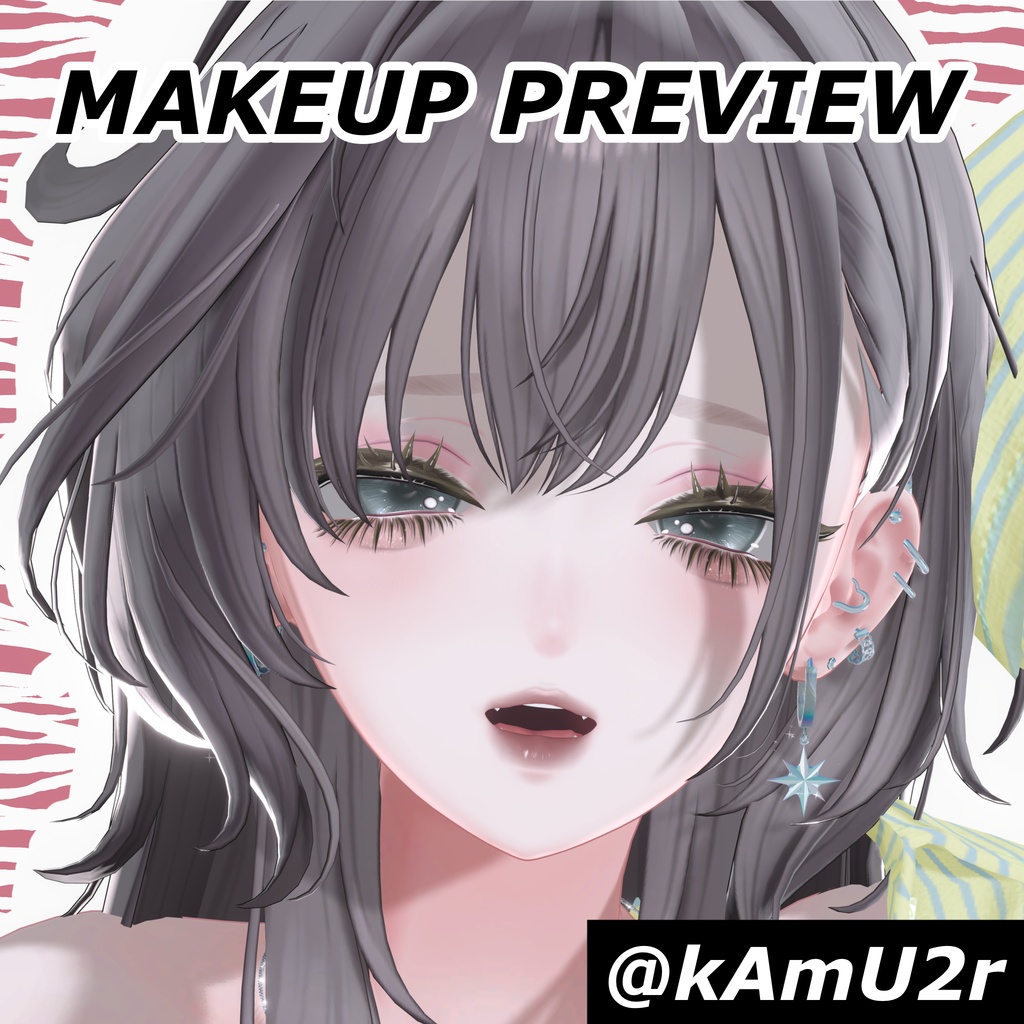 【海咲用】eye&makeup textures💗盛れ下まつ毛メイク💗