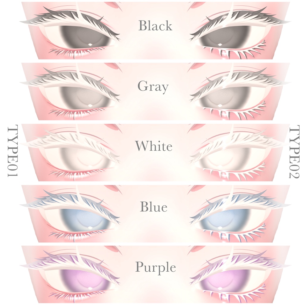 【無料あり】🐈⬛SAIL🤍Sio White Lashes Make
