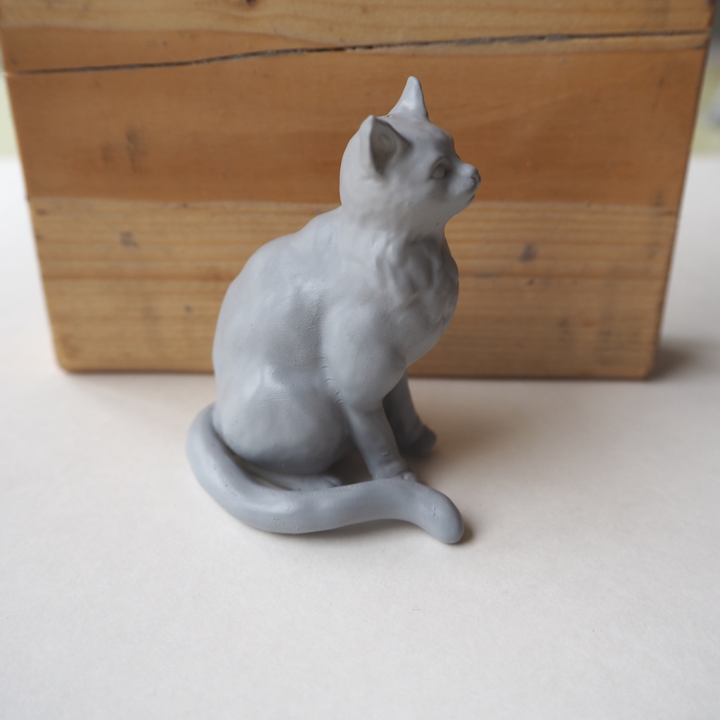 『sitting cat』猫フィギュア STLファイル