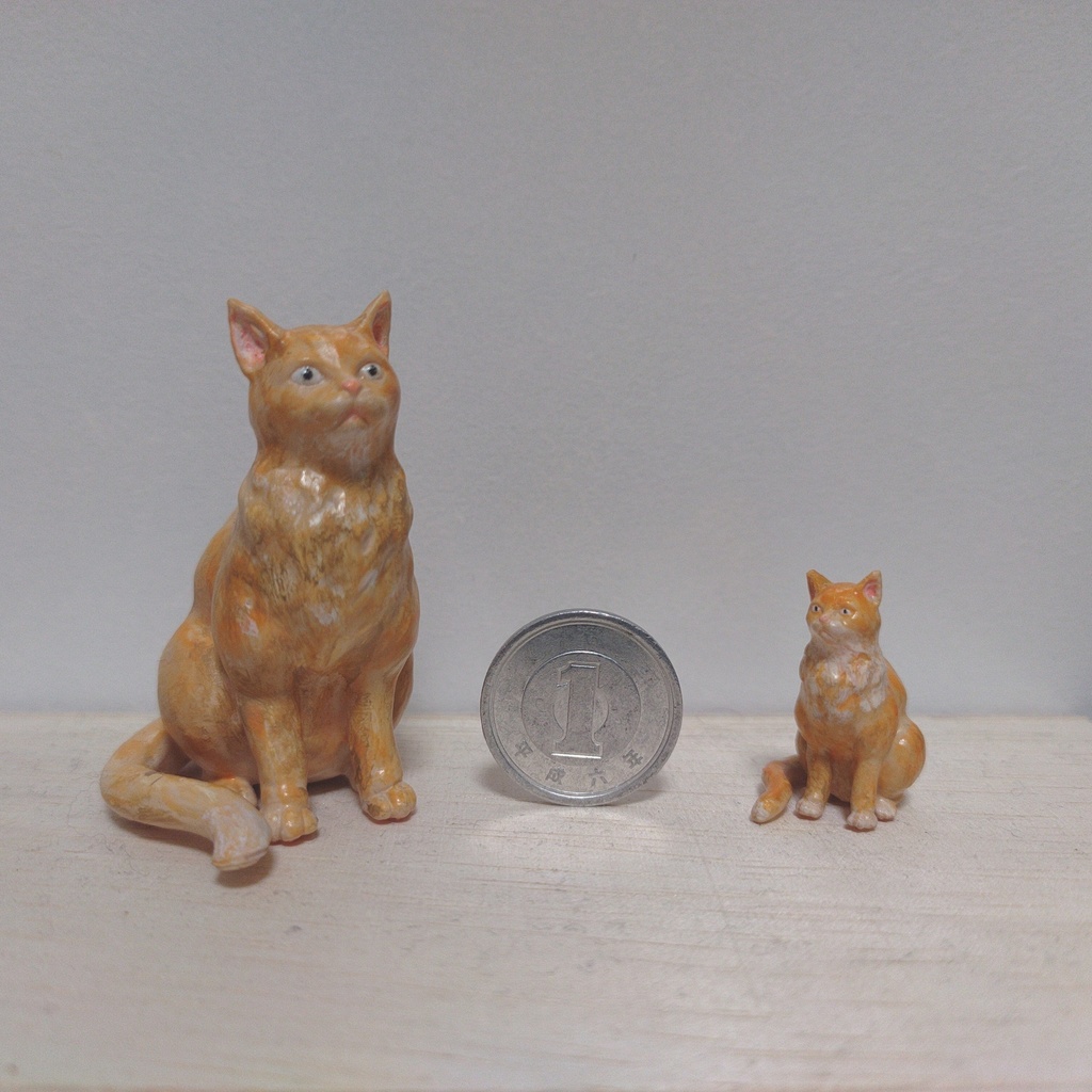 『sitting cat』猫フィギュア STLファイル