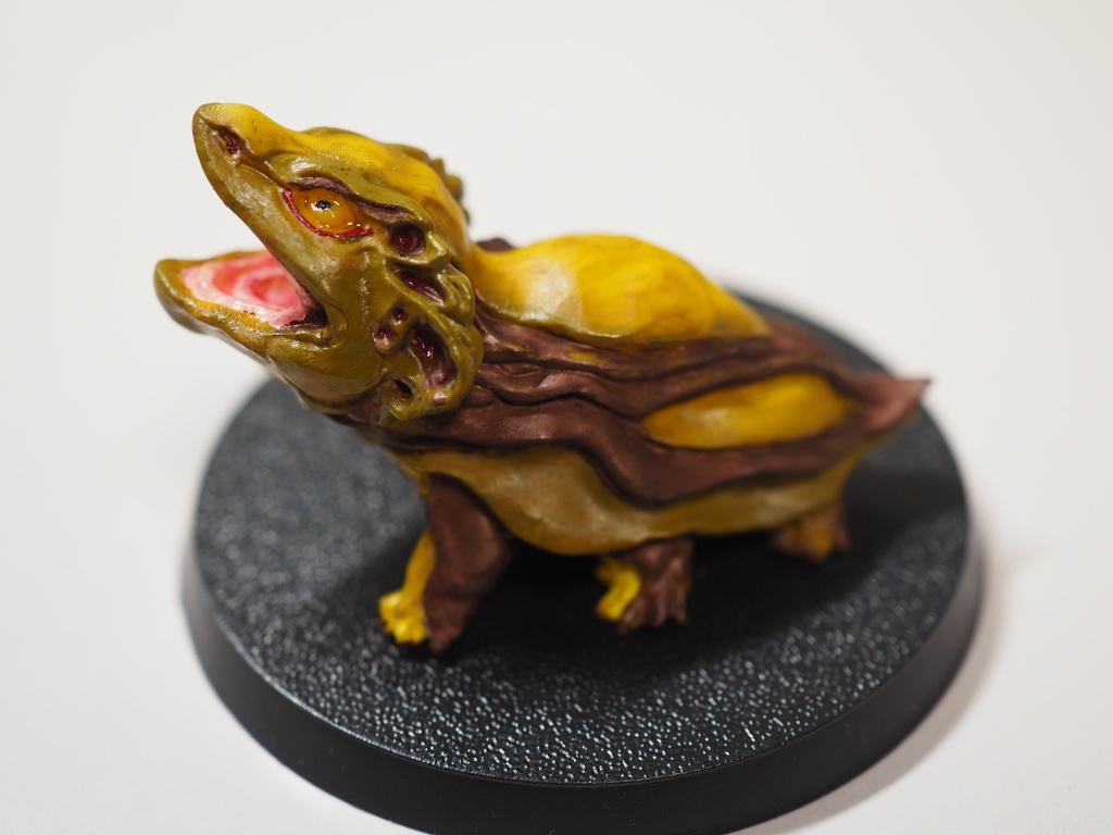 『シーサー亀』怪獣ミニチュア(未塗装品)